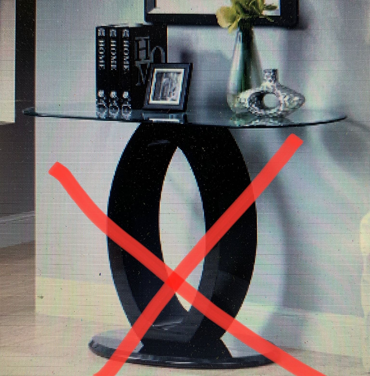 Black Everette 47.25'' Console Table Top (Base Not Included)