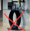 Black Everette 47.25'' Console Table Top (Base Not Included)