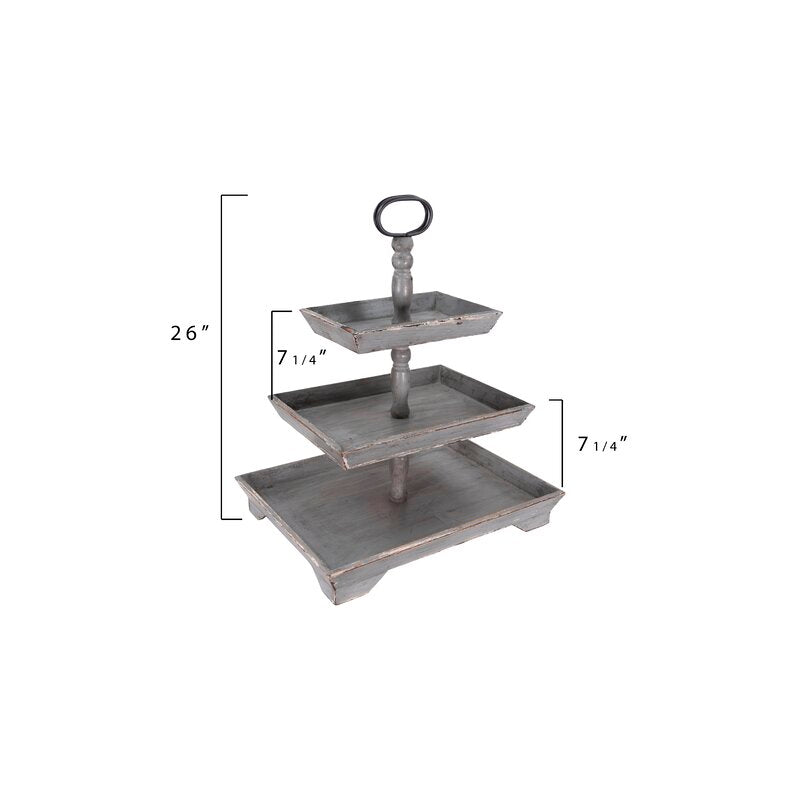 Gray Lacordaire Tiered Stand 2235