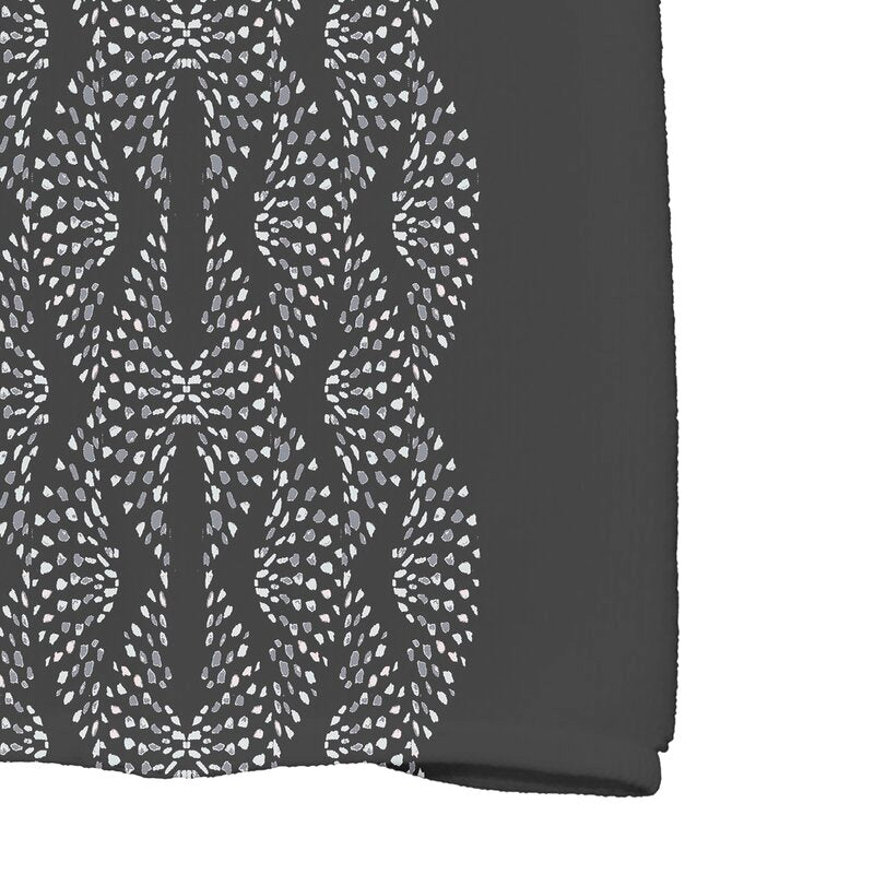 Black Ladwig Dotted Focus Hand Towel B67-VS161