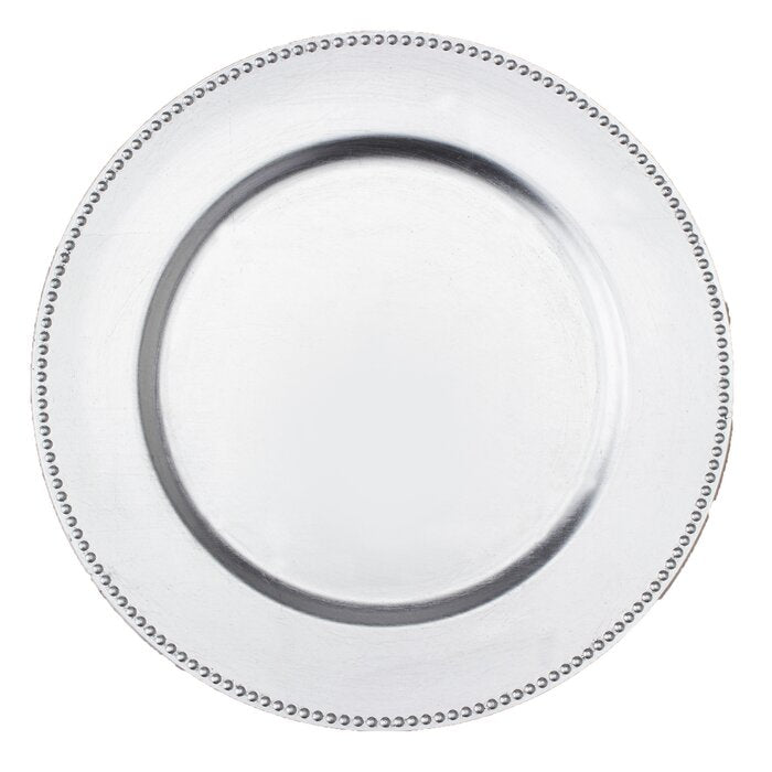 Set of 24 - Laforest 13" Chargers, Silver (#699)