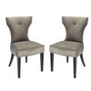 Set of 2 - Lainey Upholstered Dining Chairs, Grey (#22)