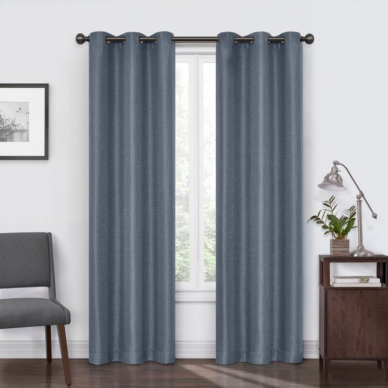 Laisha Geometric Blackout Thermal Grommet Single Curtain Panel, 38" W x 95" L