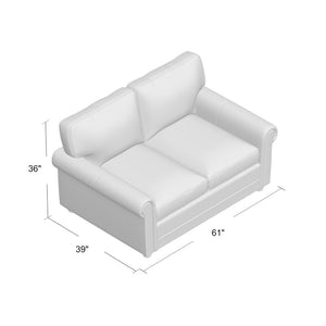Lambdin Leather Loveseat