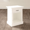 Lana 26'' Tall 1 Drawer Nightstand in Off-White