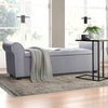 Gray Landaverde Upholstered Flip Top Storage Bench