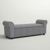 Gray Landaverde Upholstered Flip Top Storage Bench