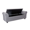 Gray Landaverde Upholstered Flip Top Storage Bench