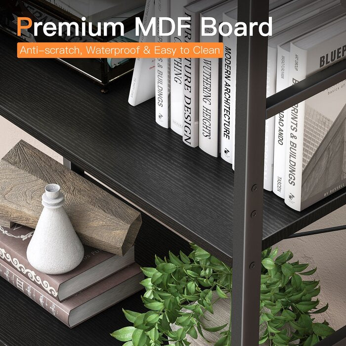 Black Landrienne 62.2'' H x 23.6'' W Steel Standard Bookcase