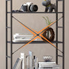 Black Landrienne 62.2'' H x 23.6'' W Steel Standard Bookcase