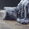 Blue Landry Sculpted Square Faux Fur Throw Pillow