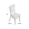 Black Langwater Solid Wood Dining Chair (Set of 2) #J76