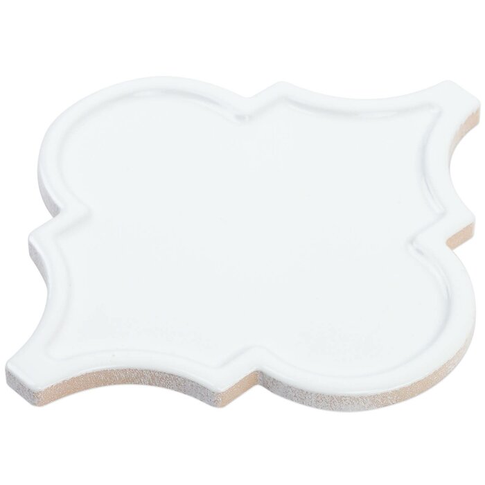 3 Boxes - Lantern 6.25" x 7.25" Straight Edge Ceramic Singular Subway Tile, White - 14.4 Square Feet (#K6477)