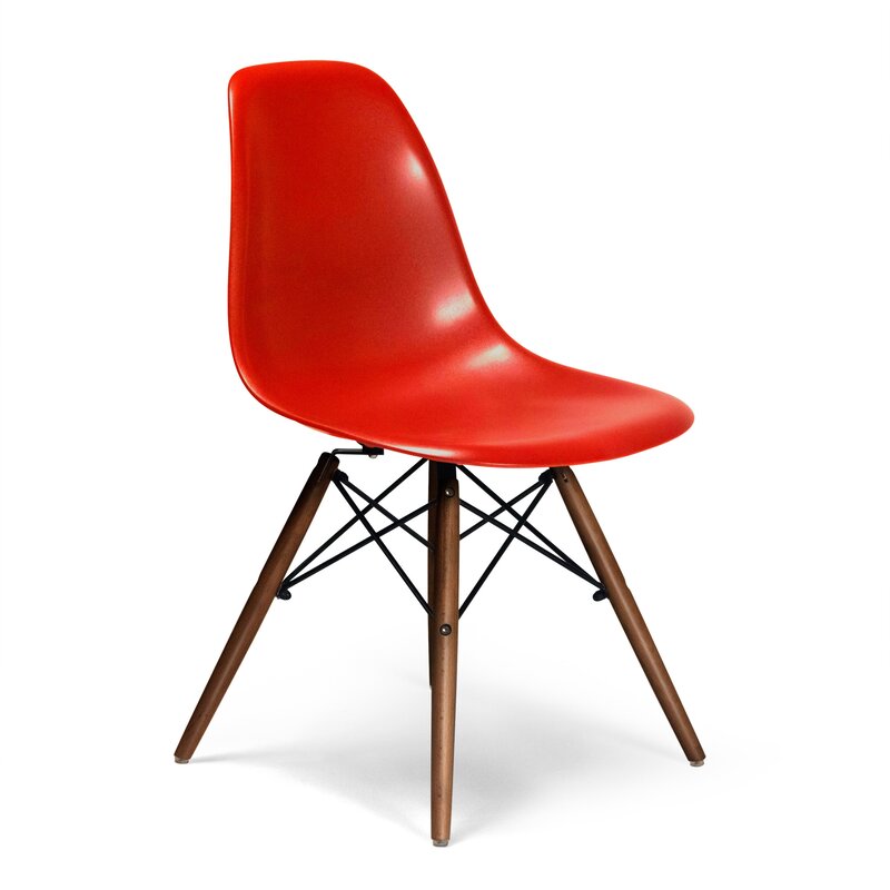Red/Walnut Larkin Side Chair MG608
