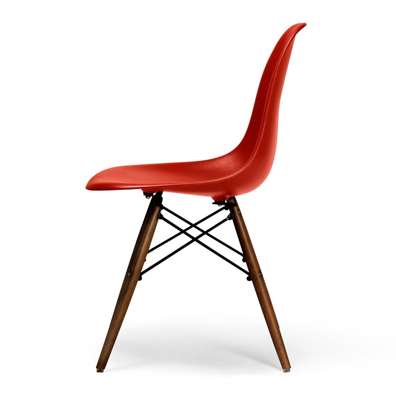 Red/Walnut Larkin Side Chair MG608