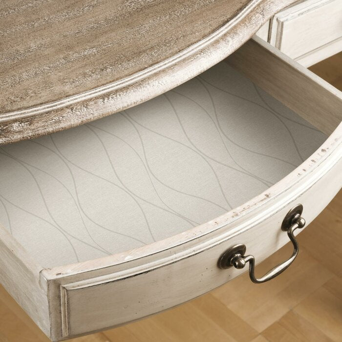 Beige Lasky Wave Ogee 16.5' L x 20.5" W Peel and Stick Wallpaper Roll, (Set of 3)