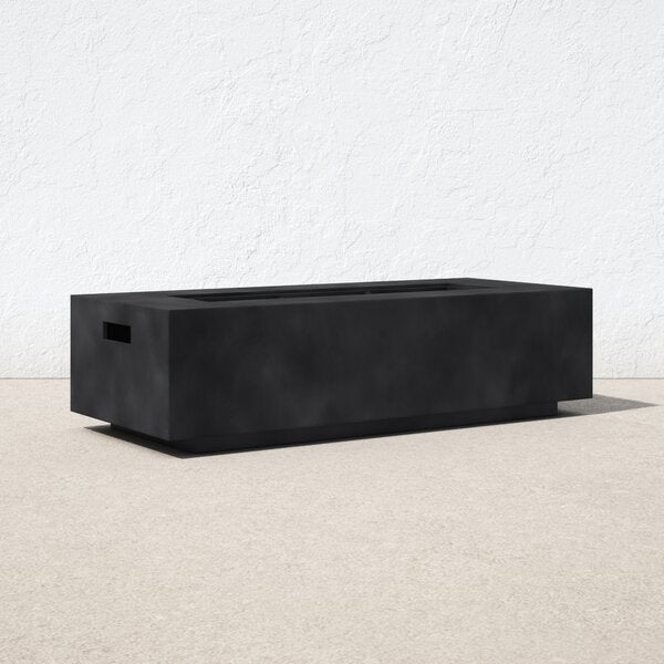 15" H x 56" W x 24" D Latitude Concrete Propane Outdoor Fire Pit Table