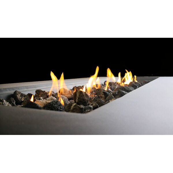 15" H x 56" W x 24" D Latitude Concrete Propane Outdoor Fire Pit Table