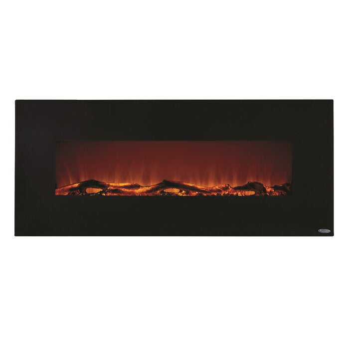 Black Frame Lauderhill 50.375'' W Electric Fireplace