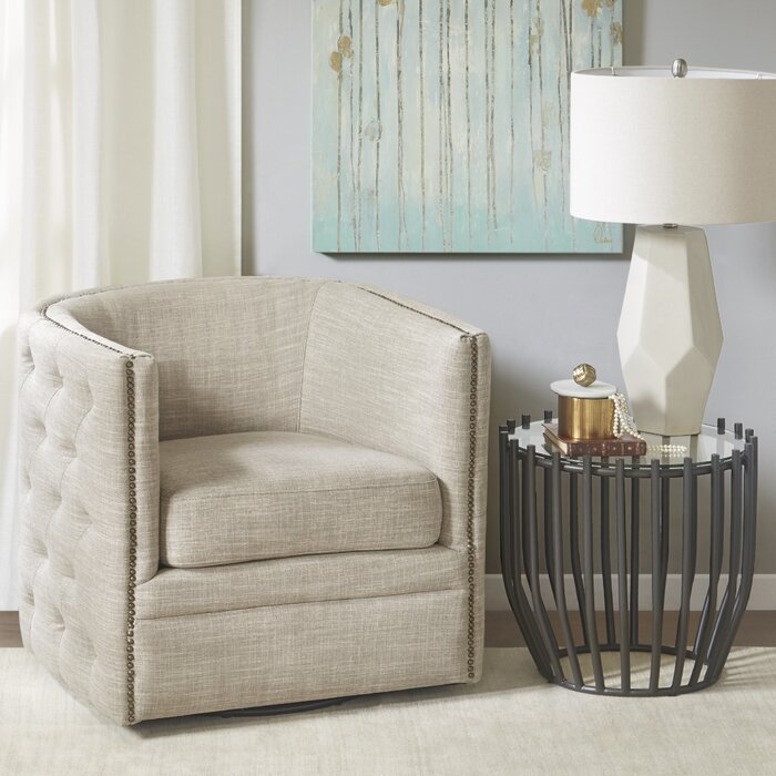 Lavaca Swivel Barrel Chair,