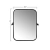 Black Lavendon Farmhouse/Country Distressed Accent Mirror MG568