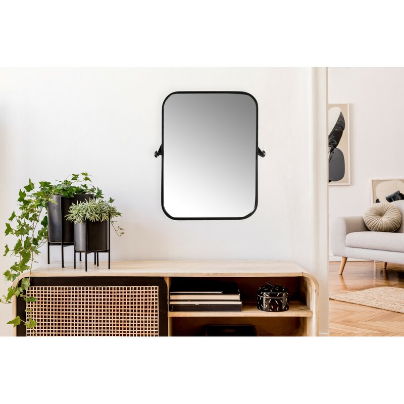 Black Lavendon Farmhouse/Country Distressed Accent Mirror MG568