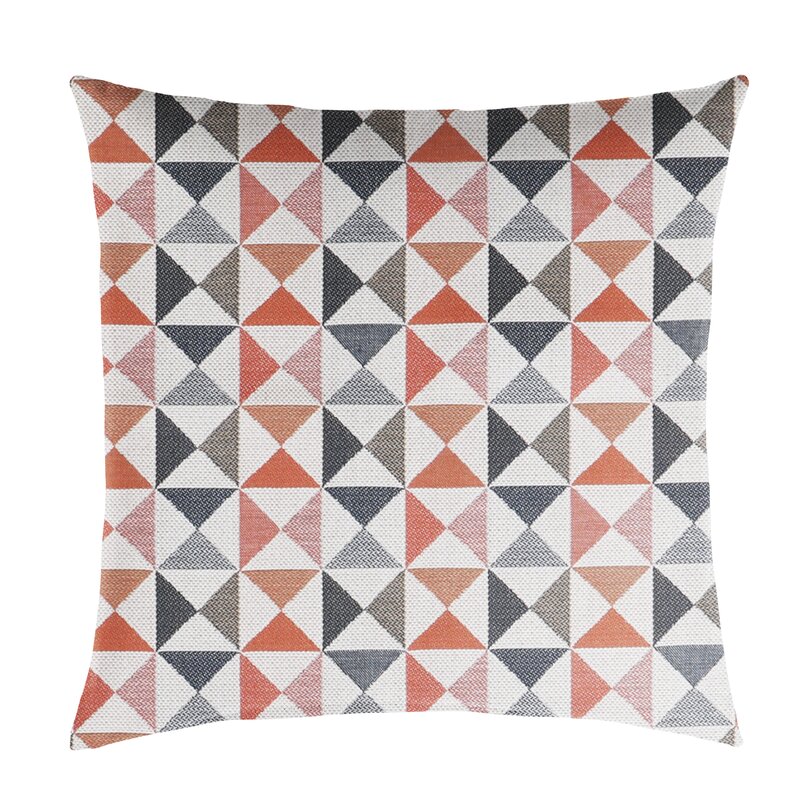 18" x 18" Lavonia Sunbrella Indoor / Outdoor Geometric Throw Pillow