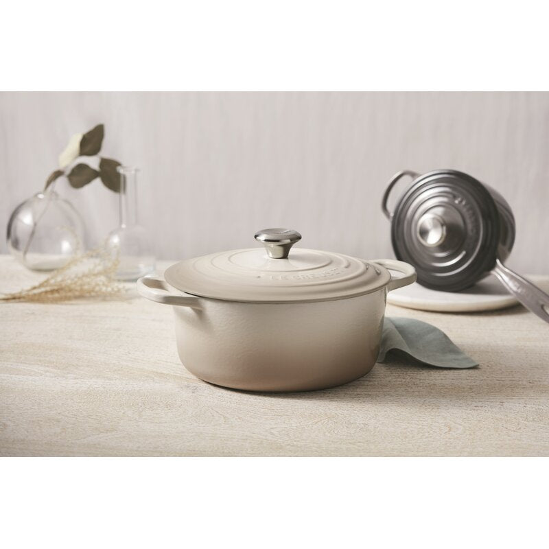 5.5 qt Meringue Le Creuset Cast Iron Dutch Oven HAB246