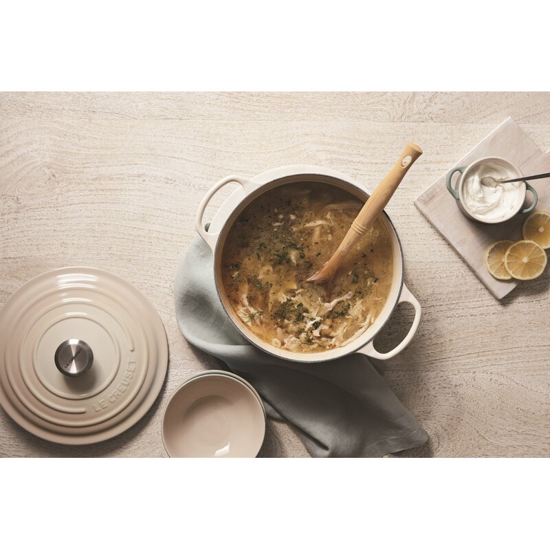 5.5 qt Meringue Le Creuset Cast Iron Dutch Oven HAB246