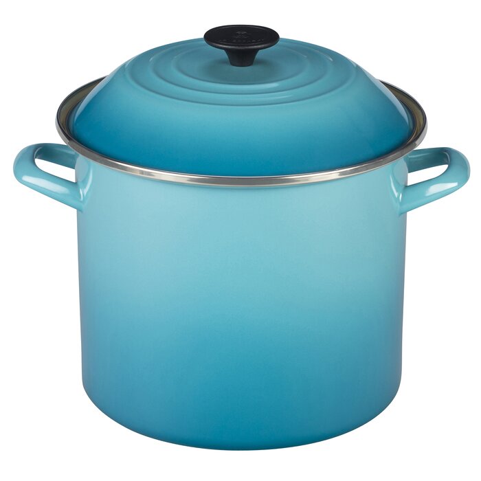 10 qt. Enamel on Steel Stockpot with Lid