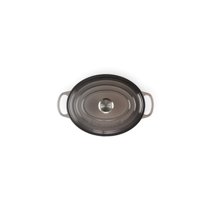 5 Qt Le Creuset Oyster Enameled Cast Iron Oval Dutch Oven