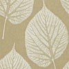 Gold/Cream Leaf Floral Roll Wallpaper by In-House