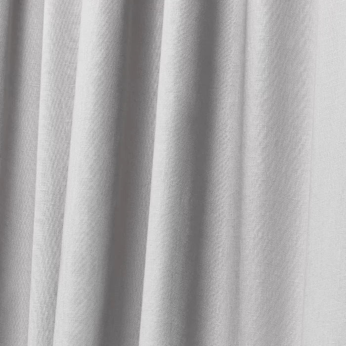 Leanne Linen Semi-Sheer Rod Pocket Single Curtain Panel, 50" x 108"