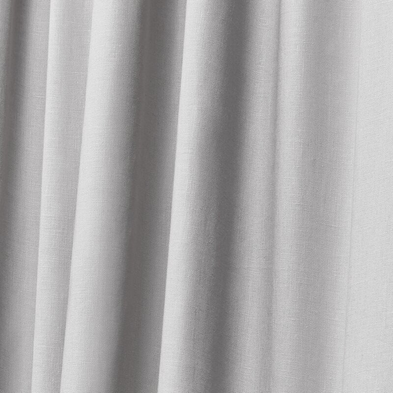 Leanne Linen Semi-Sheer Rod Pocket Single Curtain Panel (Set of 3)