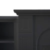 Black Lederer 72.5'' W Electric Fireplace