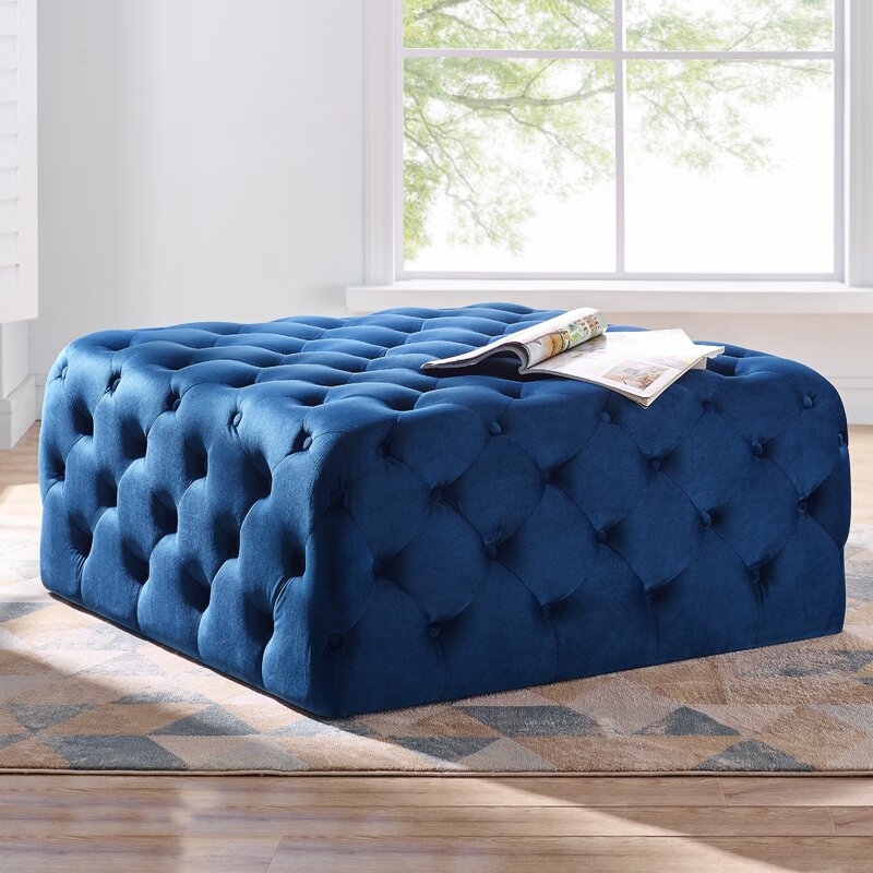 Ledezma Square Tufted Cocktail Ottoman