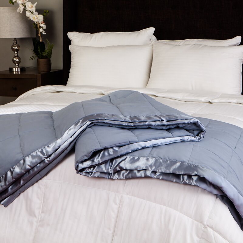 Leesanne Peachy Soft Blanket, Soft Blue - Queen (#K1740)