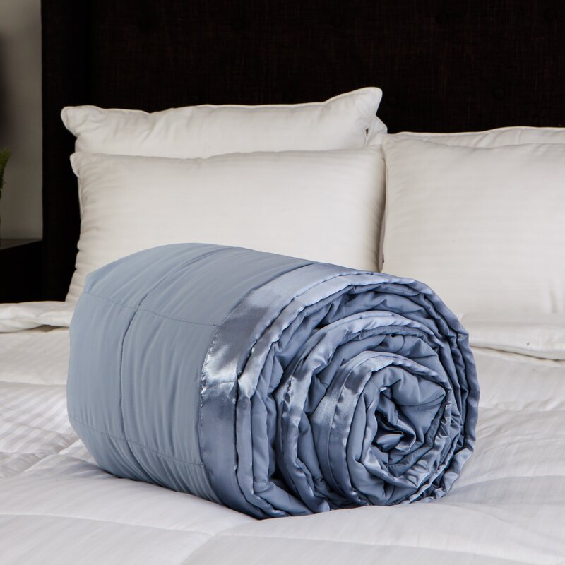 Leesanne Peachy Soft Blanket, Soft Blue - Queen (#K1740)