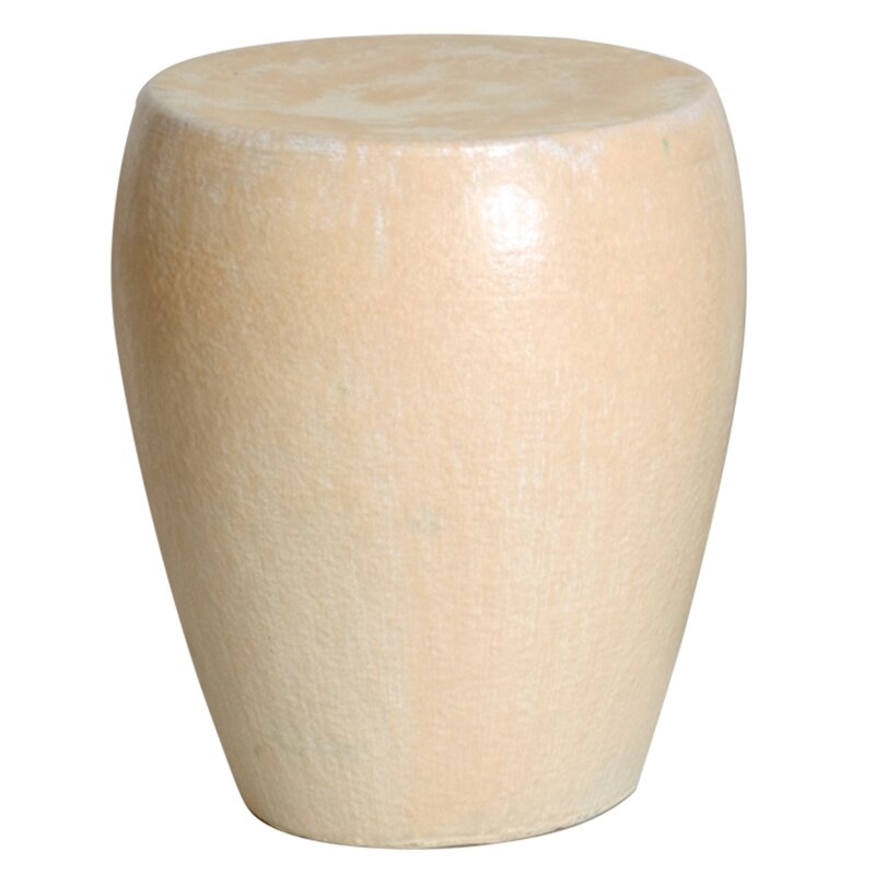 Beige Leeton Garden Stool VB213