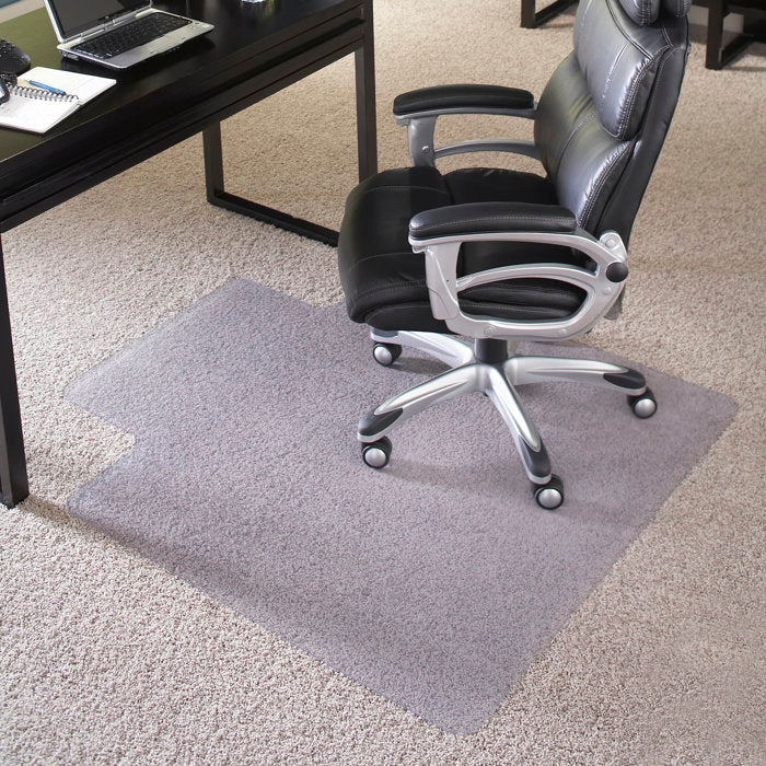 0.16" H x 45" W x 53" D Lemanski High Pile Carpet Straight Edge Chair Mat
