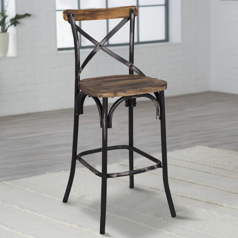 Black Leonetti Bar Stool K8509