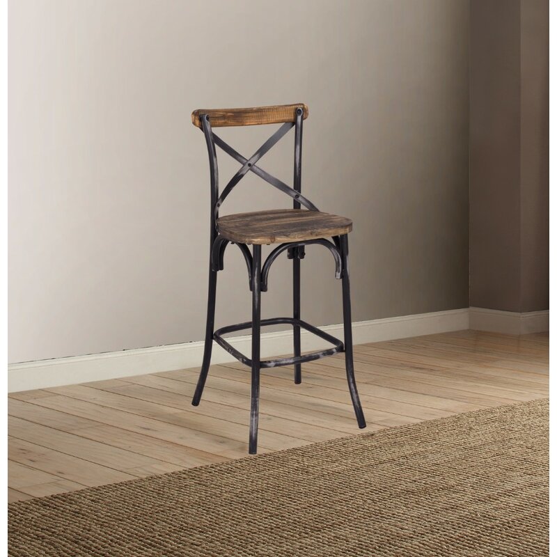 Black Leonetti Bar Stool K8509