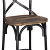 Black Leonetti Bar Stool K8509