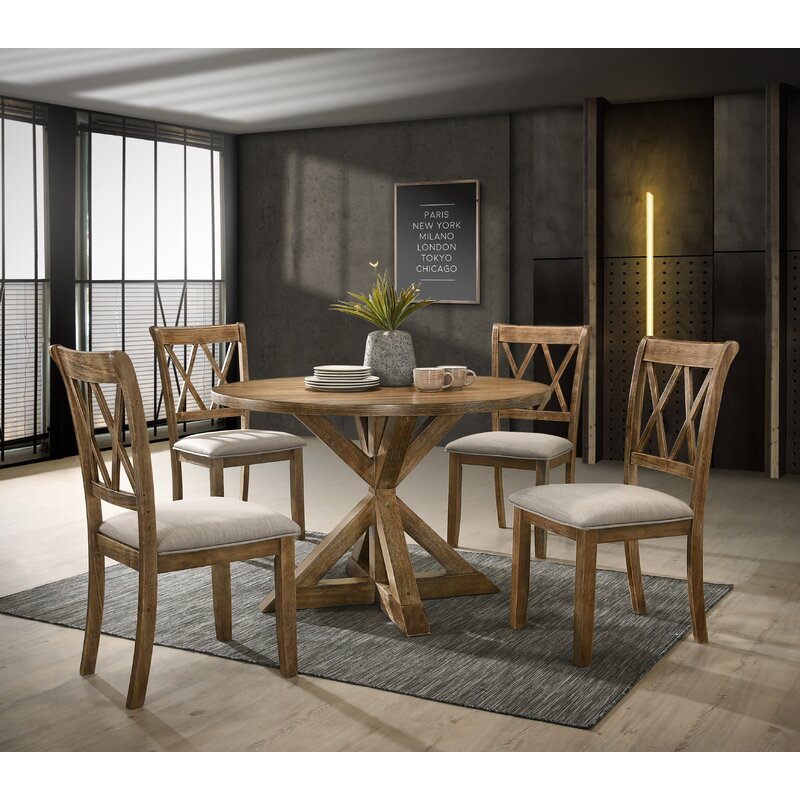 Leonila crossbuck store dining set