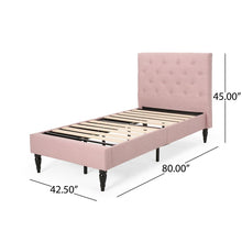 Load image into Gallery viewer, Lewisville Twin Upholstered Platform Bed (HA#512)

