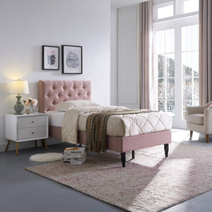 Lewisville Twin Upholstered Platform Bed (HA#512)