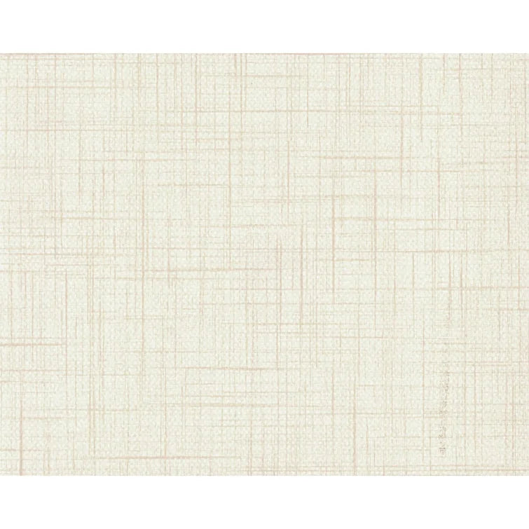 Beige Library II Loose Tweed 16.5' x 21" Texture Wallpaper Roll