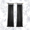 Liebert Solid Semi-Sheer Tab Top Single Curtain Panel 50