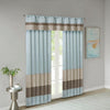 Blue Liesel Striped Tailored 50'' Window Valance B130-DS630