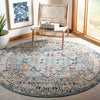 Oriental Blue/Light Gray Area Rug 5' x 5' #LX4010